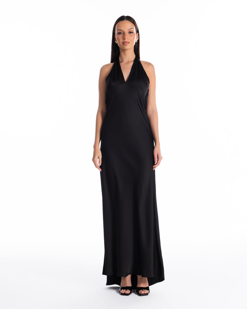 Halter Neck Cowl Back
