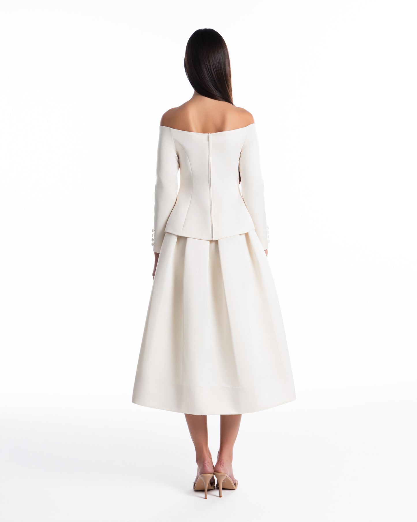 Button Off Shoulder Top
