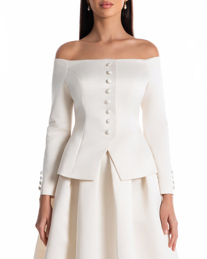 Pleated Midi Skirt