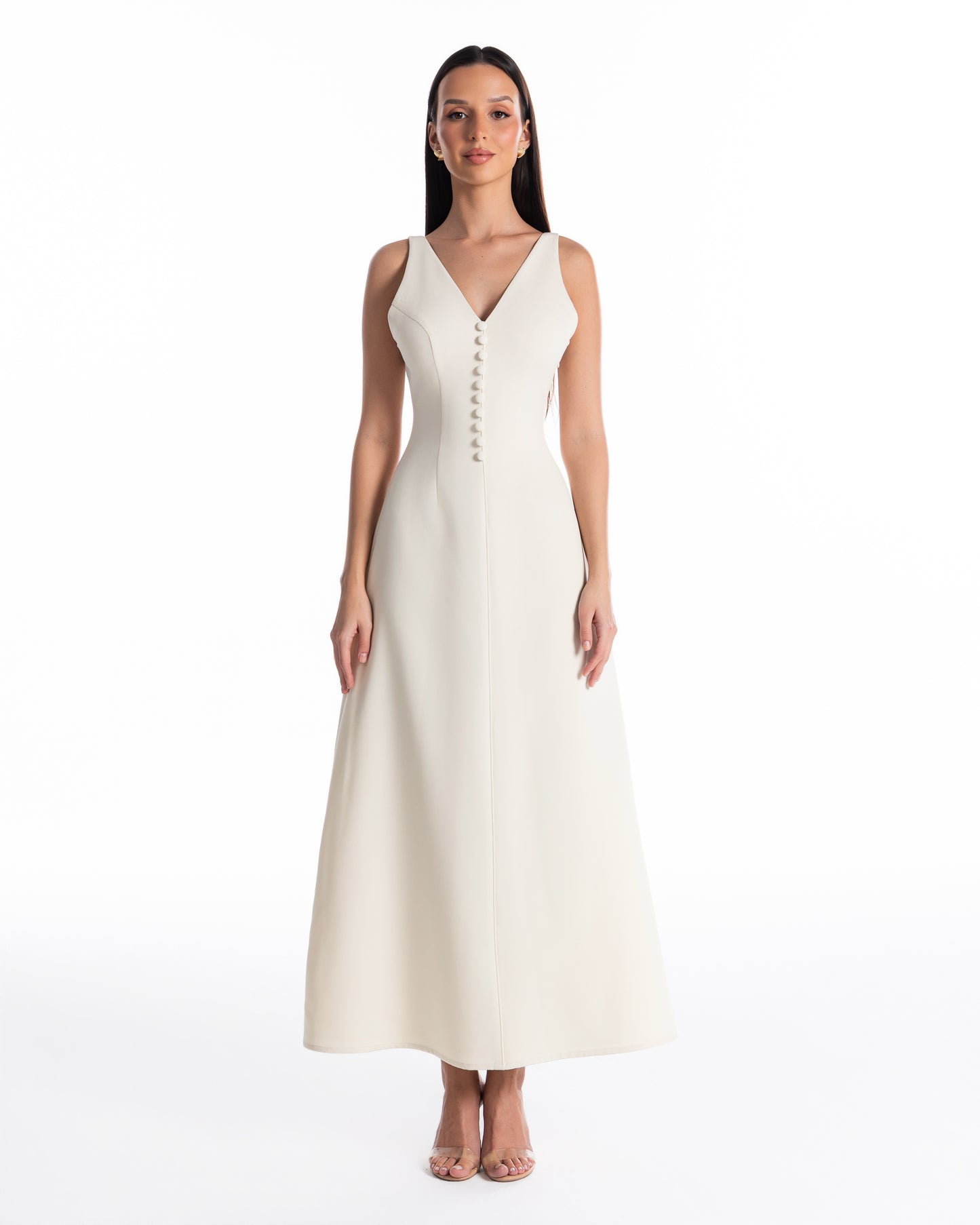 Deep V Neck Dress