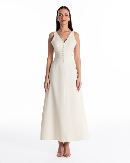 Deep V Neck Dress