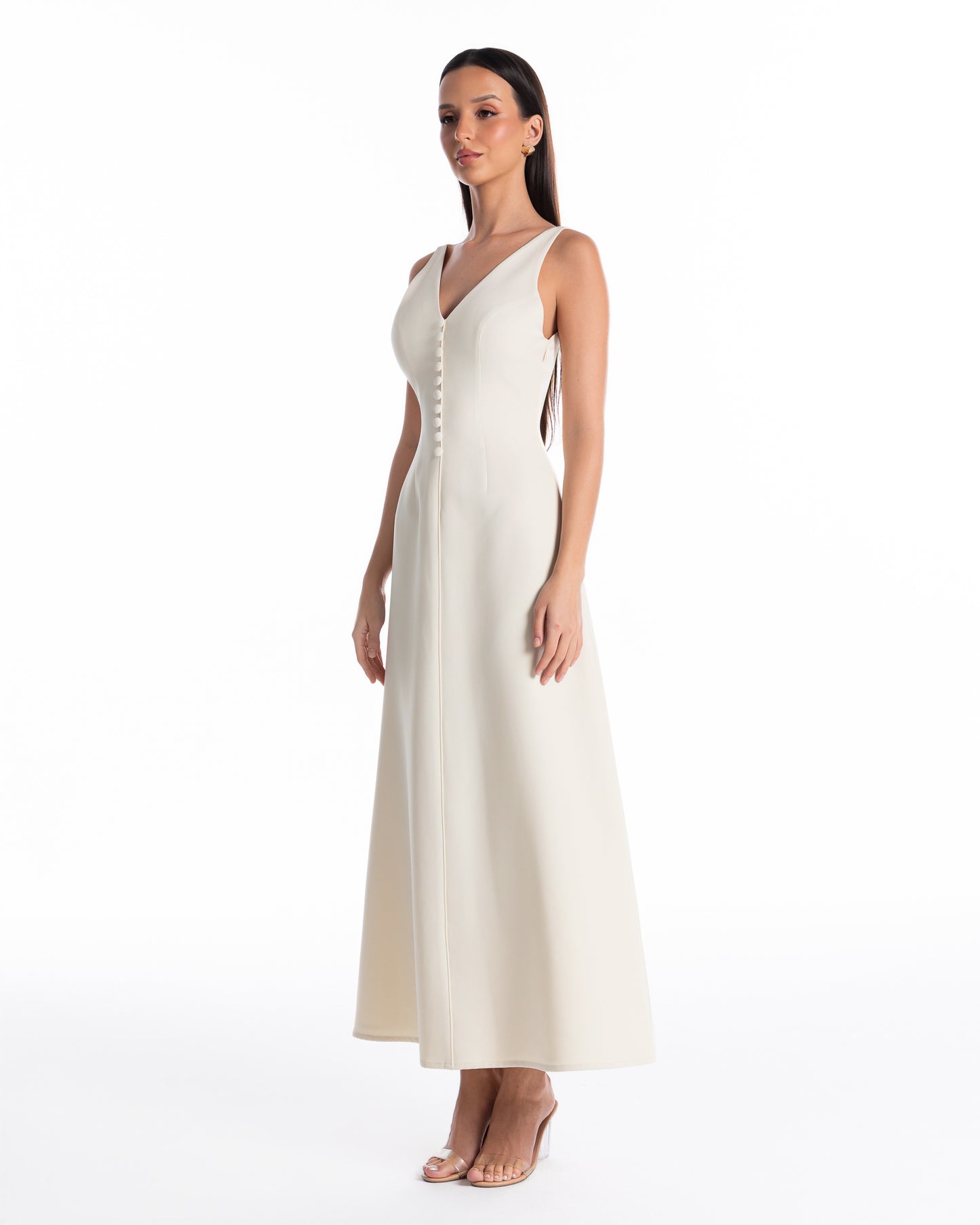 Deep V Neck Dress