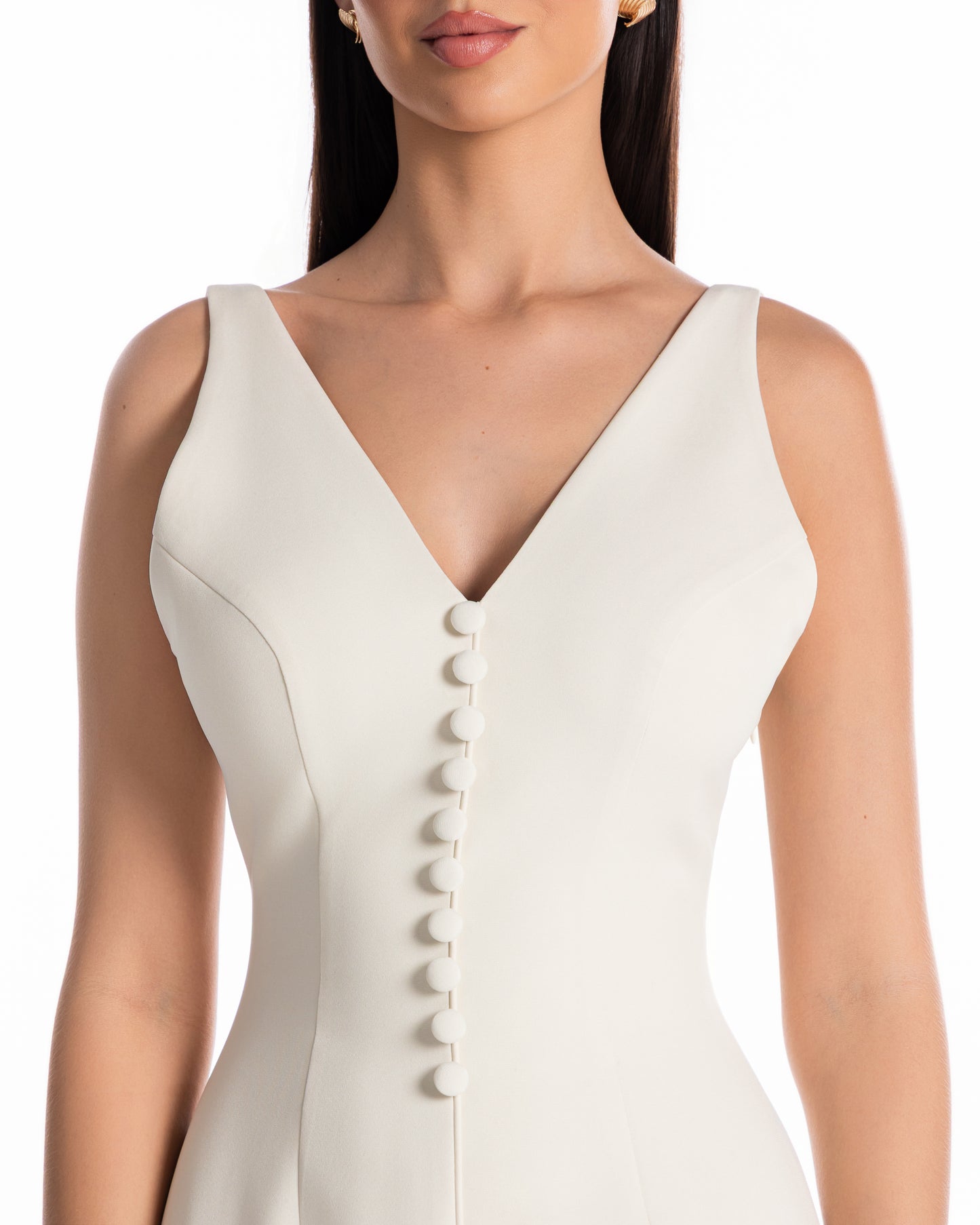 Deep V Neck Dress