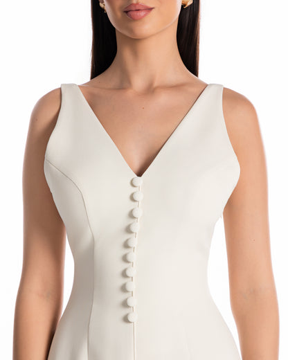 Deep V Neck Dress