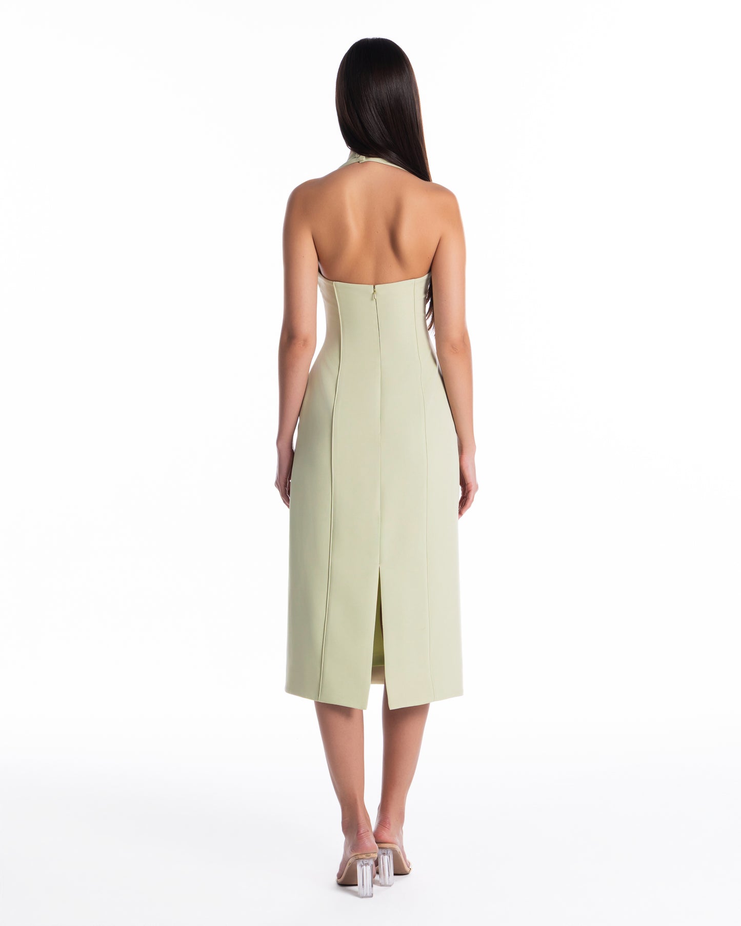 Halter Bodycon Midi Dress