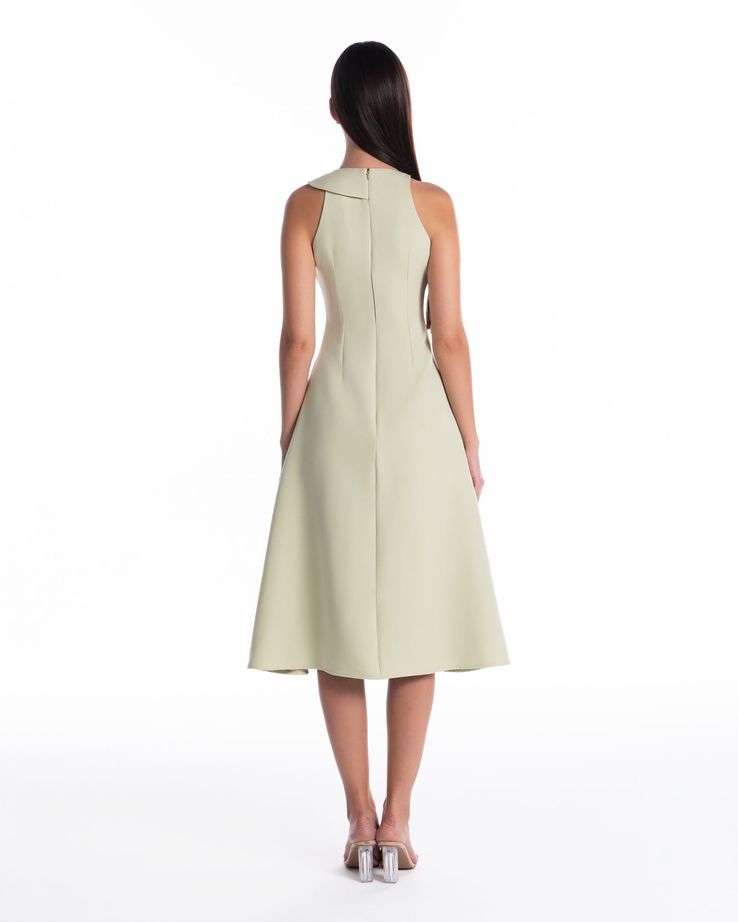 Overlap Midi Dress